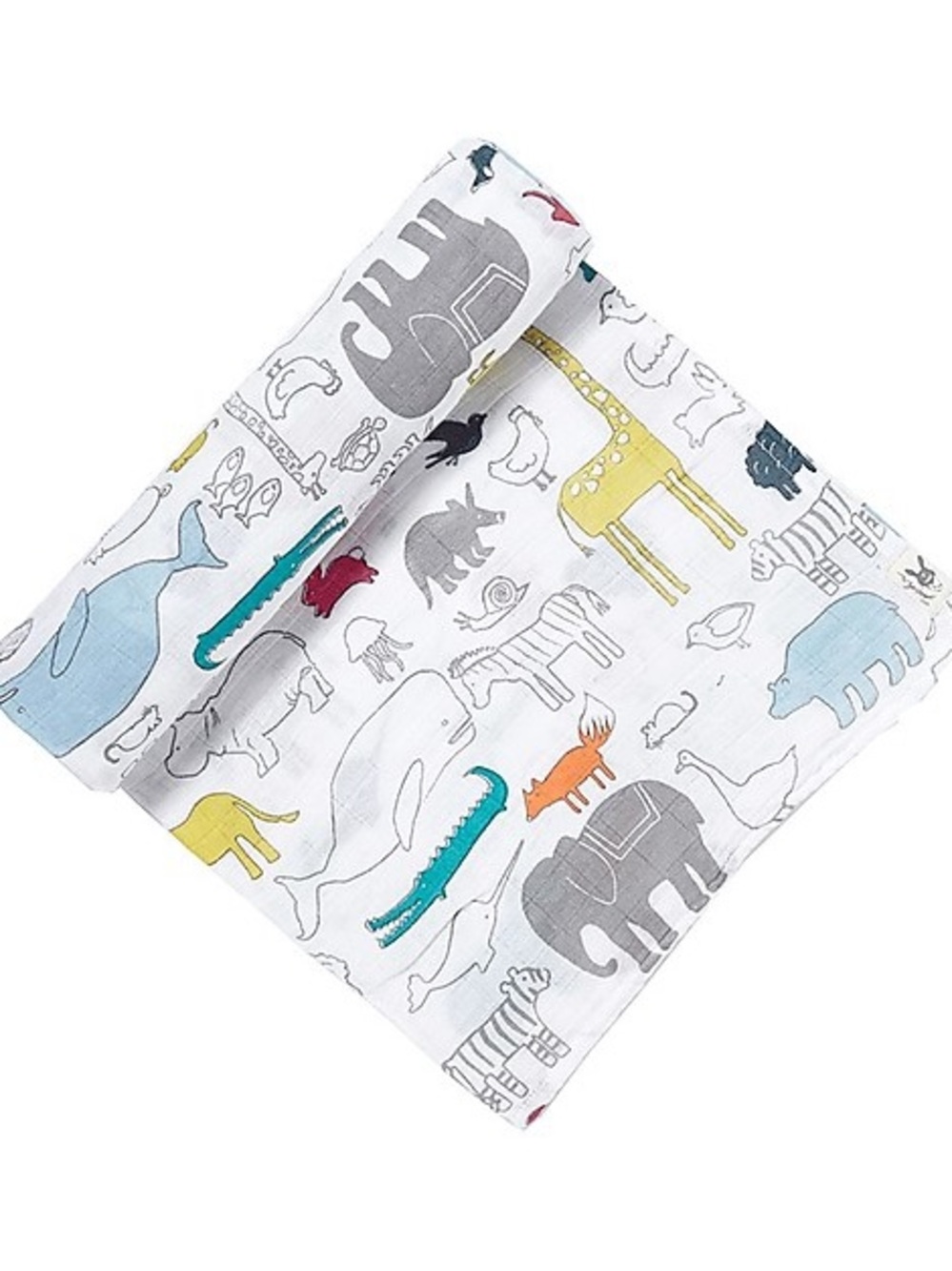 Pehr Noah’s ark print cotton muslin swaddle blanket